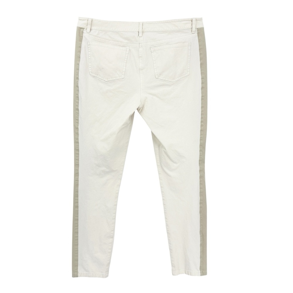 EILEEN FISHER Pants Side Stripe Slim Ankle Organic Cotton - Picture 2 of 7